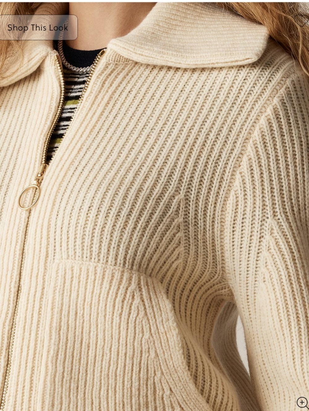 J.Crew Collared full-zip sweater in merino wool - Picture 2 of 7